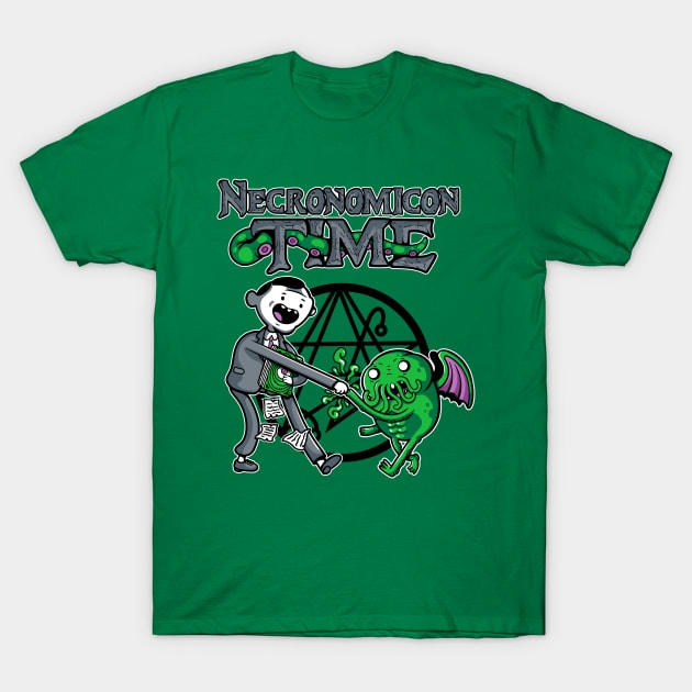 Necronomicon Time v3 T-Shirt by demonigote